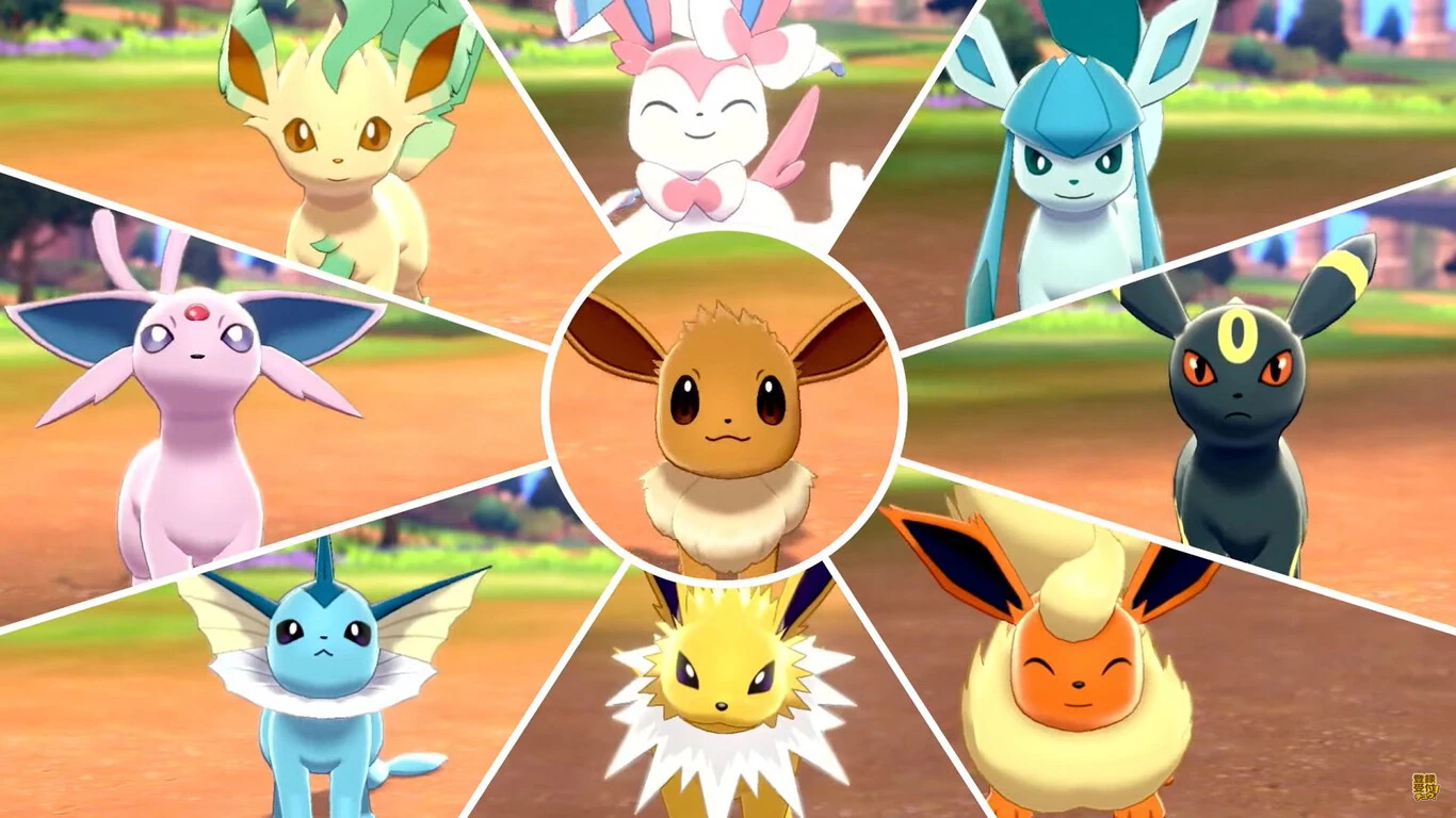 Eevee y sus evoluciones